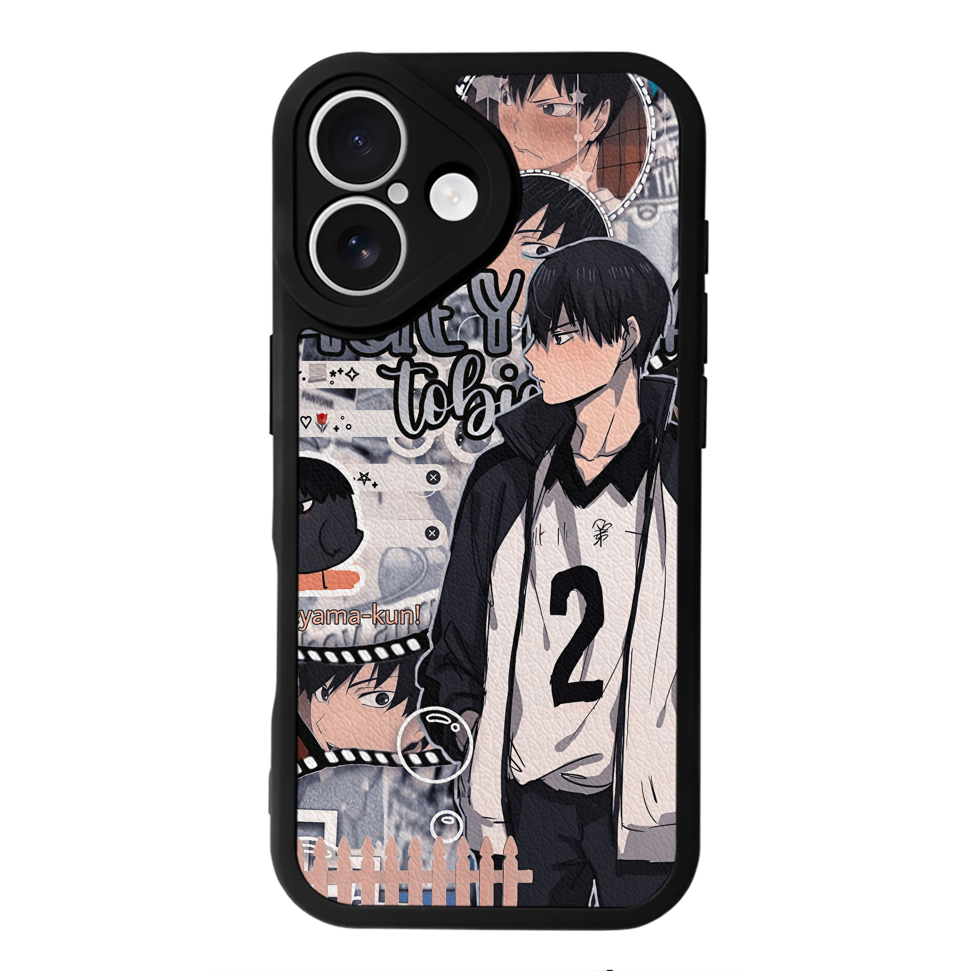 （画像用） ハイキュー!! Haikyu!! 【iPhone 16シリーズ対応】シリコンスマホケース（レザー調） 材質：シリコン